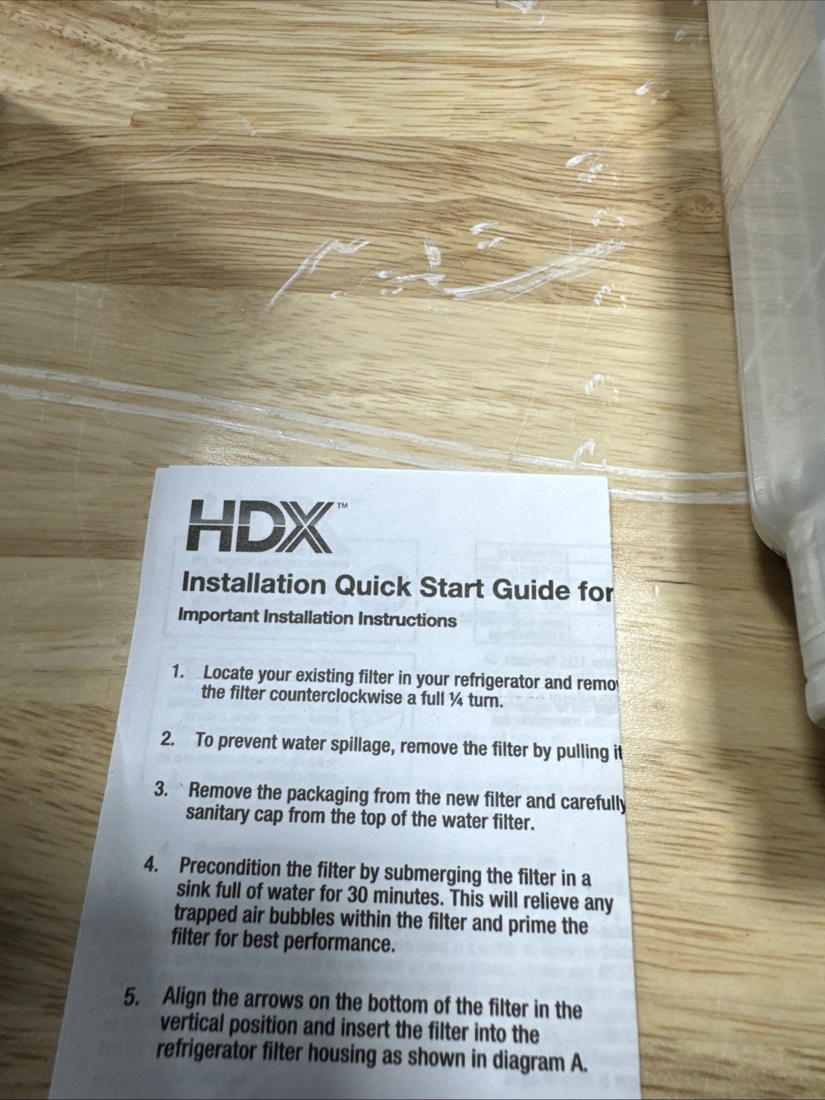 HDX FMS-4 Premium Refrigerator Water Filter Replacement Fits Samsung HAF-QIN/EXP