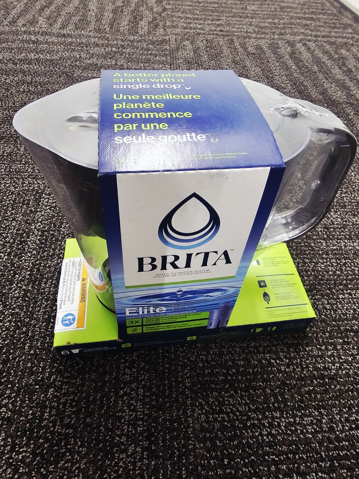 Brita Elite 6 Cup Water Filter Pitcher with Elite Filter Smart