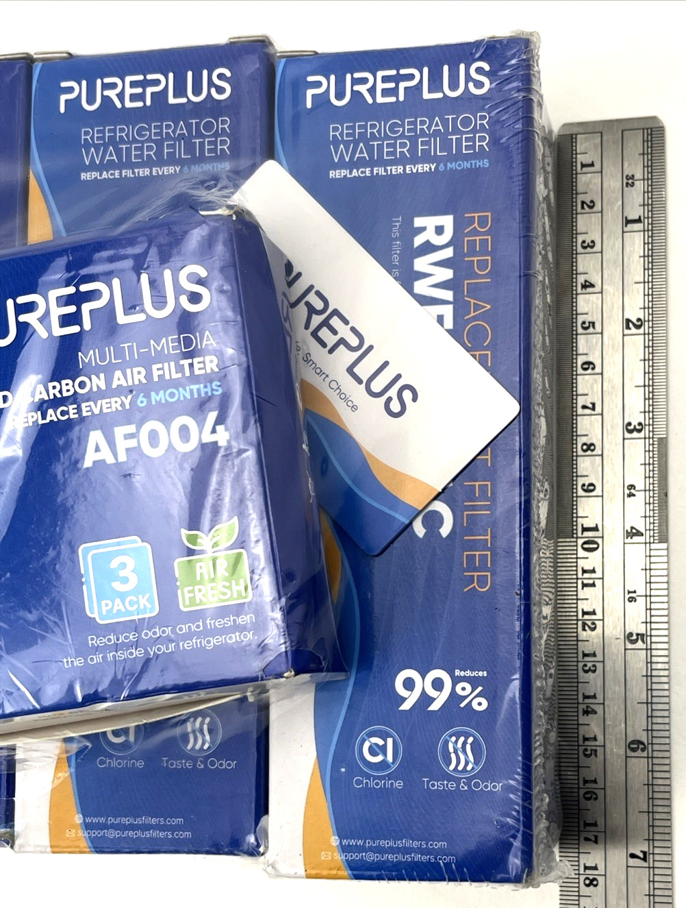 3-pk Pureplus Refrigerator Water Filter RWF4700AC +AF004 Bundle