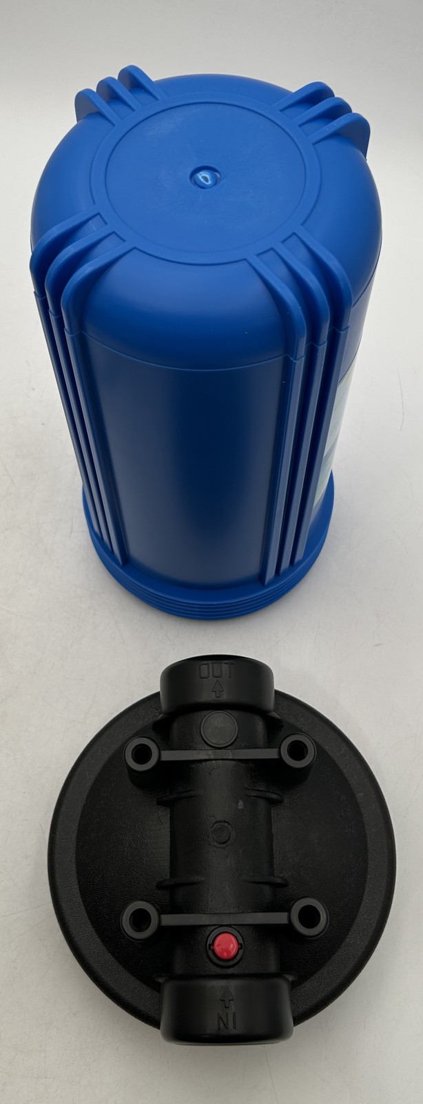 Geekpure 10in Water Filter Housing Blue 3/4″NPT Fit 4.5″ x 10″