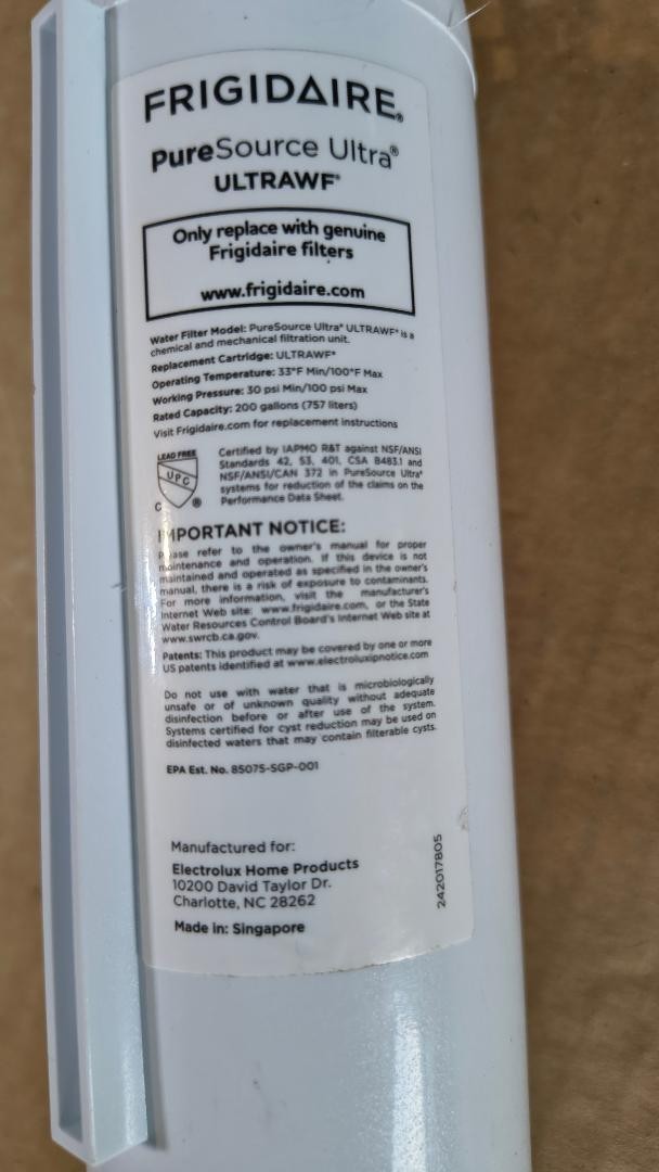 New ULTRAWF Frigidaire PureSource Ultra Refrigerator Water Filter Free US Ship