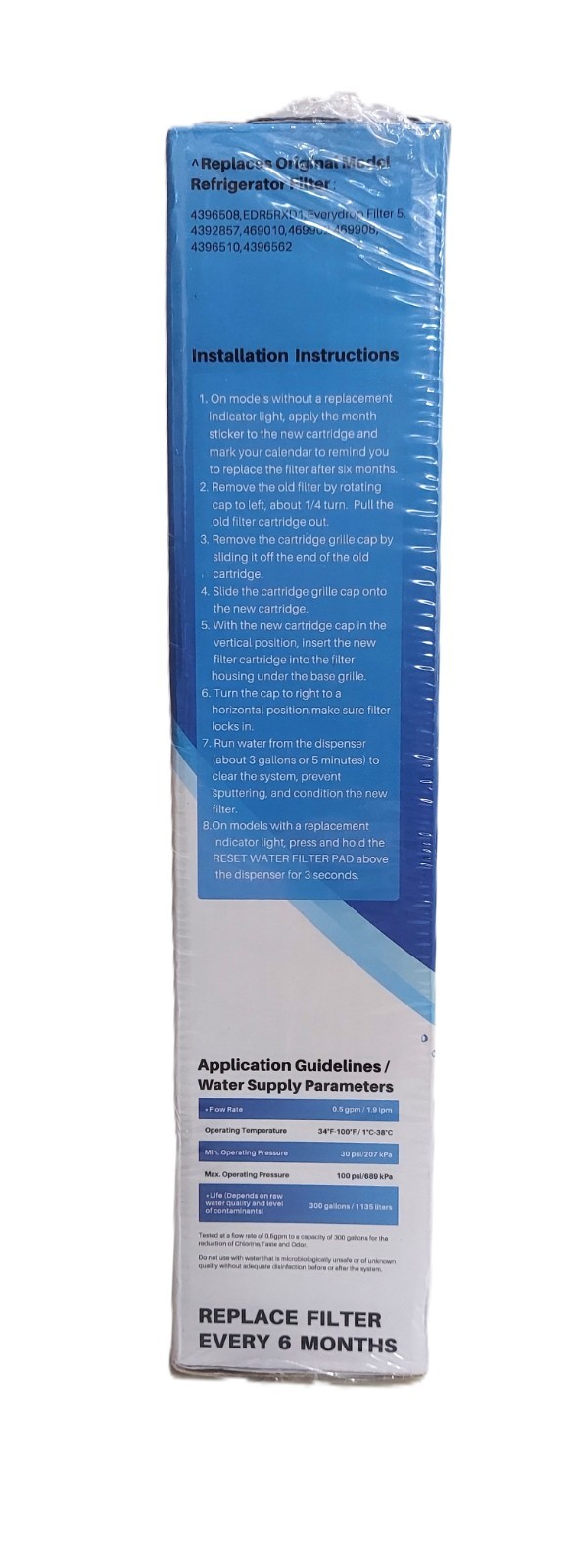 ICEPURE RWF0500A Refrigerator Water Filter Replace Everydrop Filter 5+ BPA free
