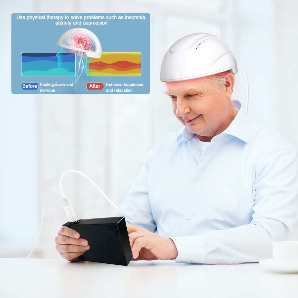 Medical Neuron Stimulation 810nm PBM Helmet Brain Disorder Rehabilitation