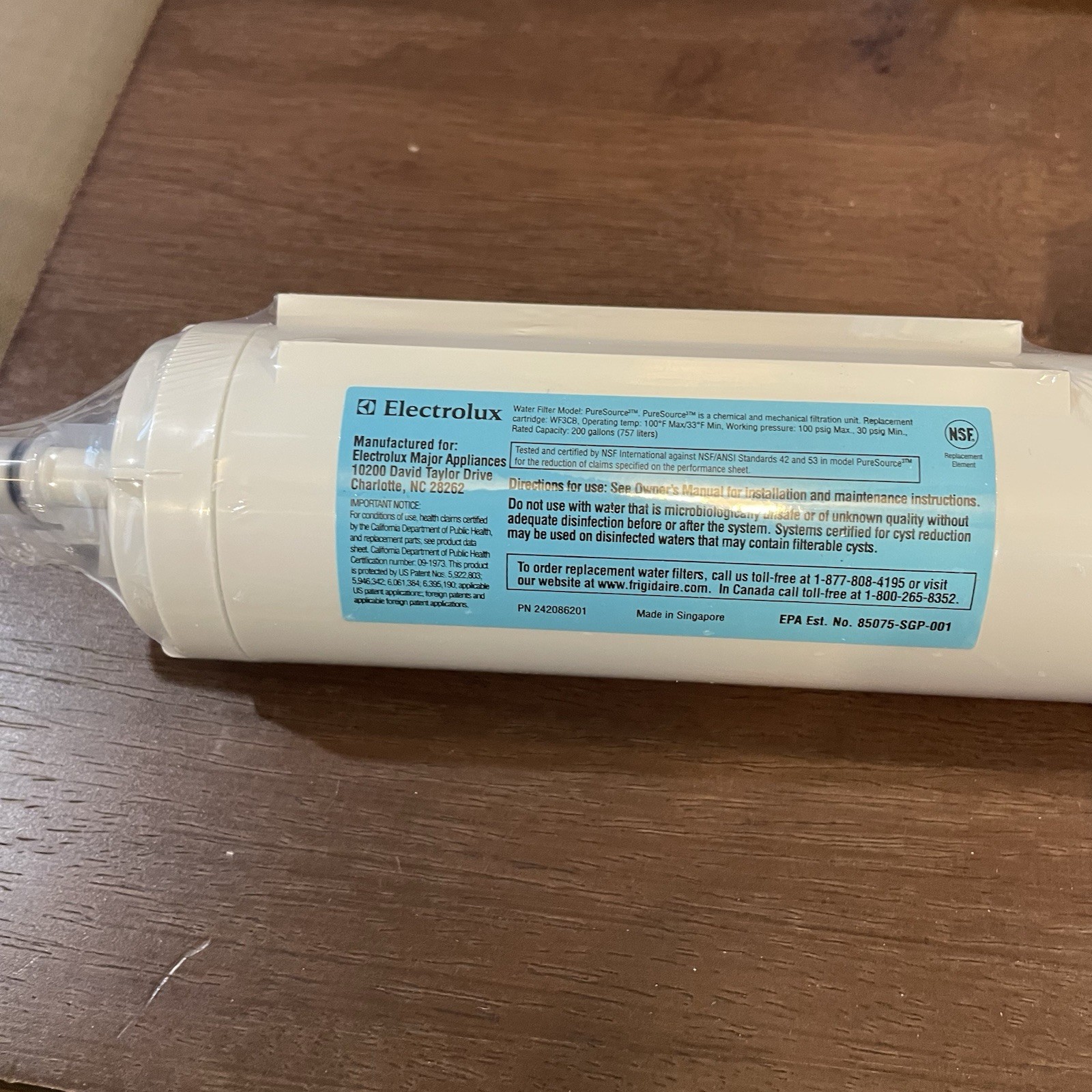 Frigidaire WF3CB Water Filter for Frigidaire Refrigerator – White SET of 2