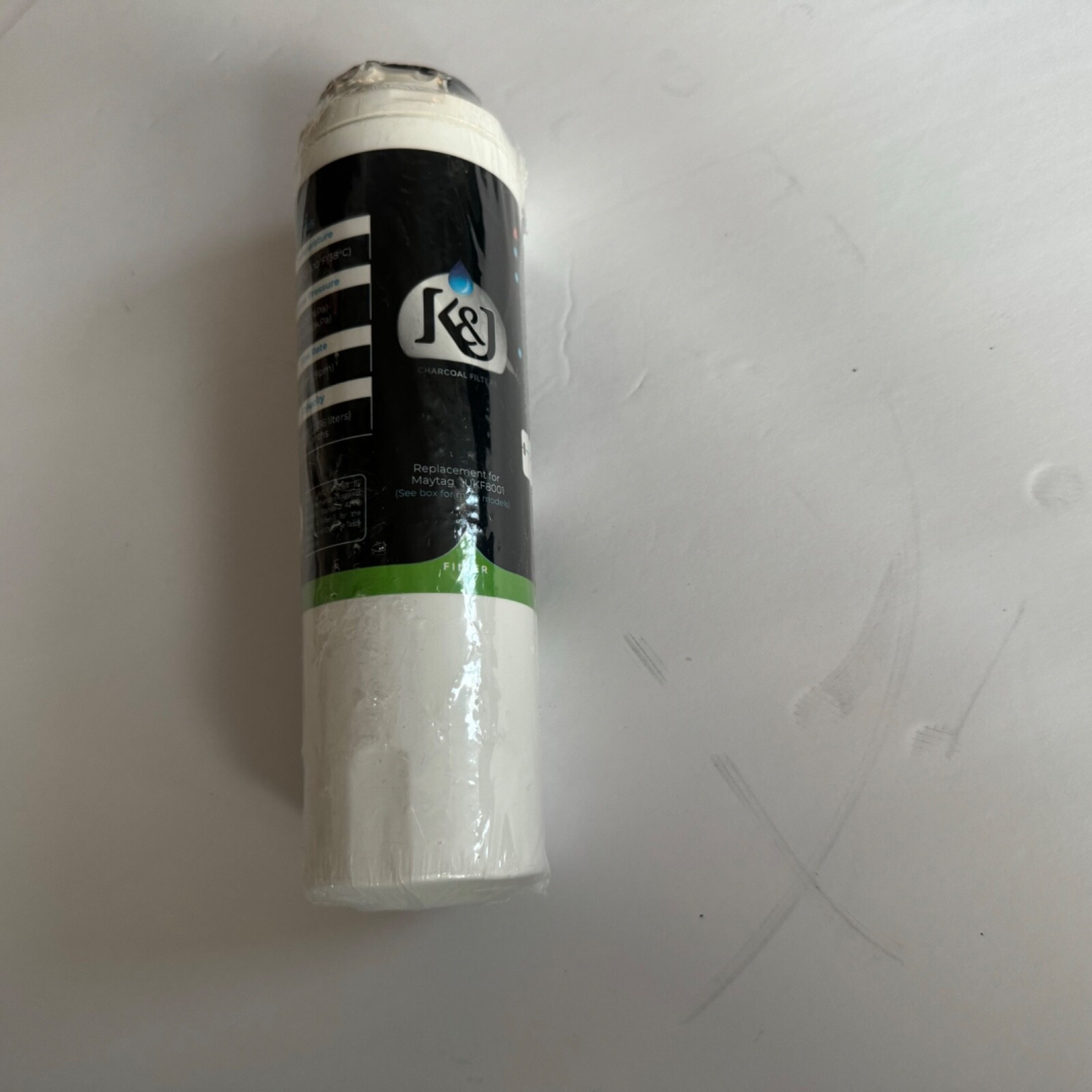 K&J Charcoal Water Filter ~ Replacement for Maytag UKF8001 