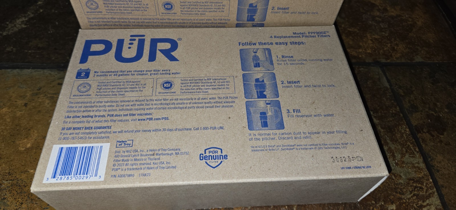 6 Genuine PUR PPF900Z Replacement Water Pitcher Filters Sealed, 6 Total.