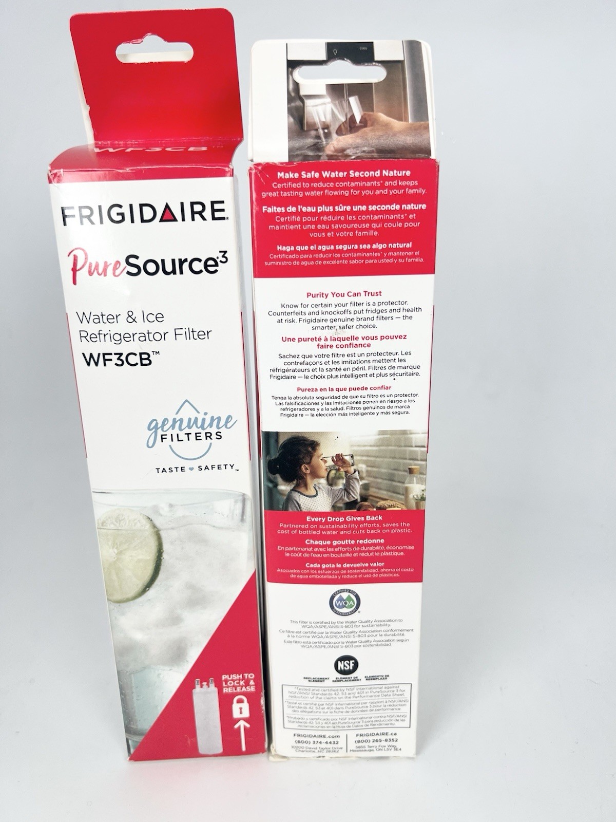 2 PACK – Genuine Frigidaire Puresource3 Water Filter WF3CB – Open Box