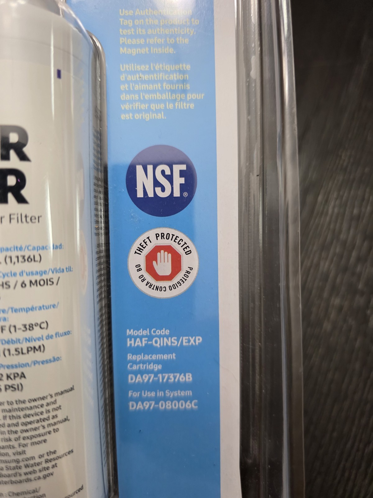 Samsung HAF-QINS/EXP Refrigerator Water Filter New Sealed!! 🔥