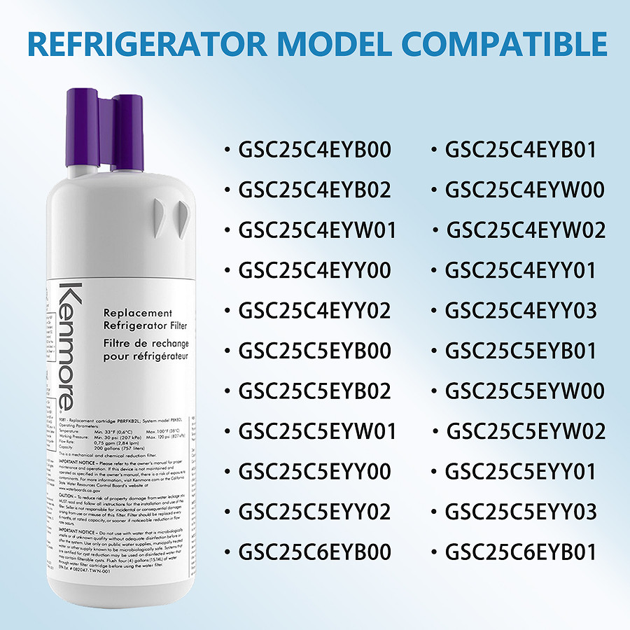 Sealed 4Packs Kenmore 9081 Replacement Refrigerator Water Filter 46-9081 46-9930