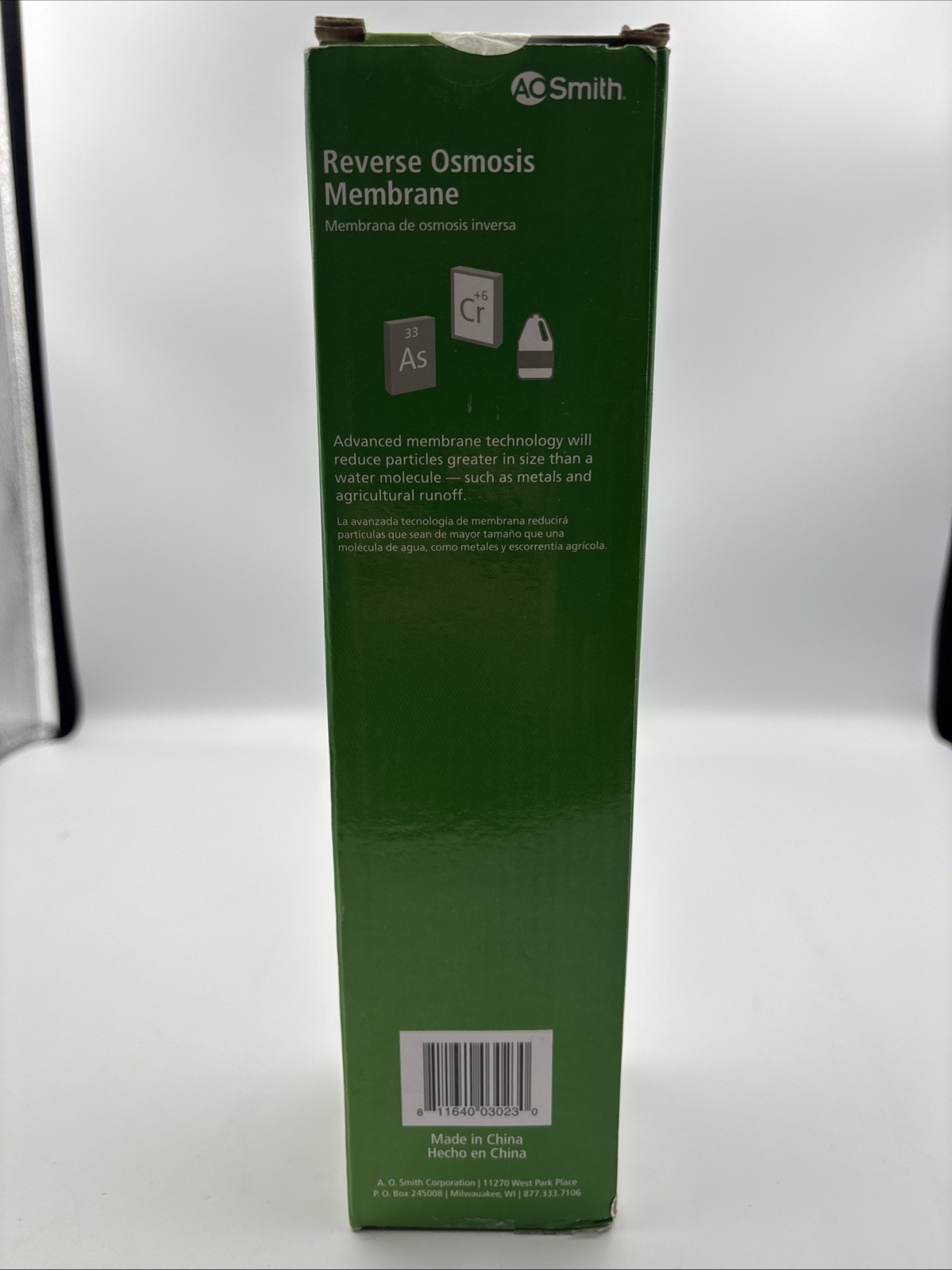 AO Smith AO-US-RO-MEM Membrane Stage 2 Replacement Water Filter New Open Box