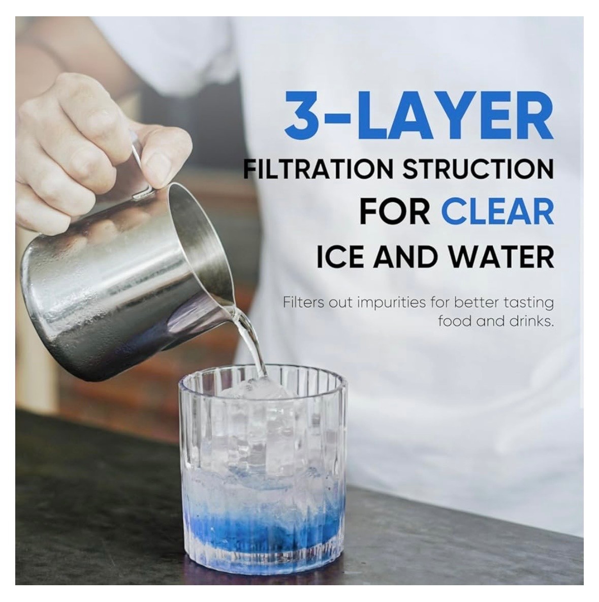 3 PACK PUREPLUS for ADQ73613401 LG LT800P LT800PC Water Filter PP-RWF3500A