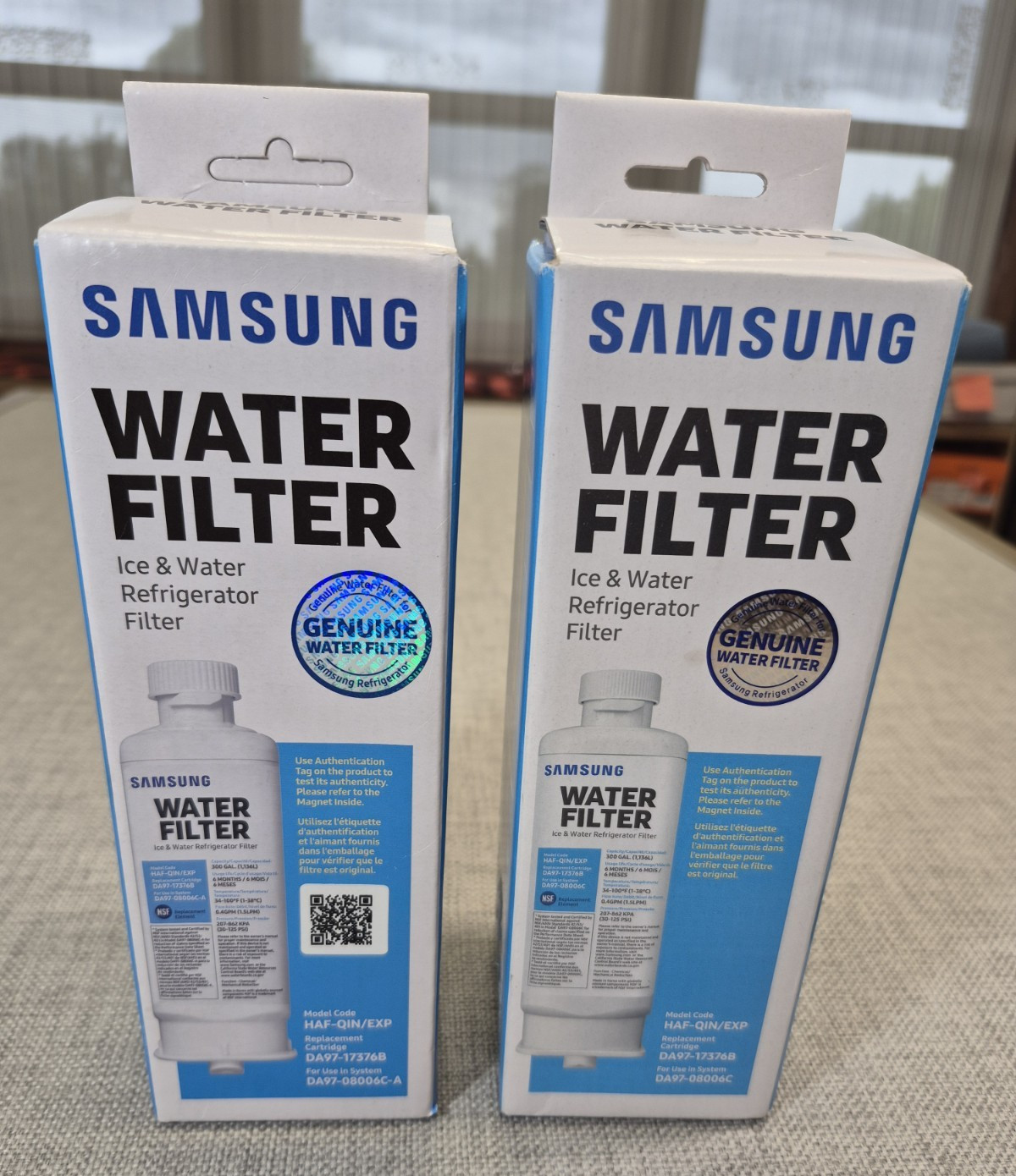 (2-Packs) Genuine Samsung HAF-QIN/EXP Ice Water Filter Refrigerator DA97-17376B