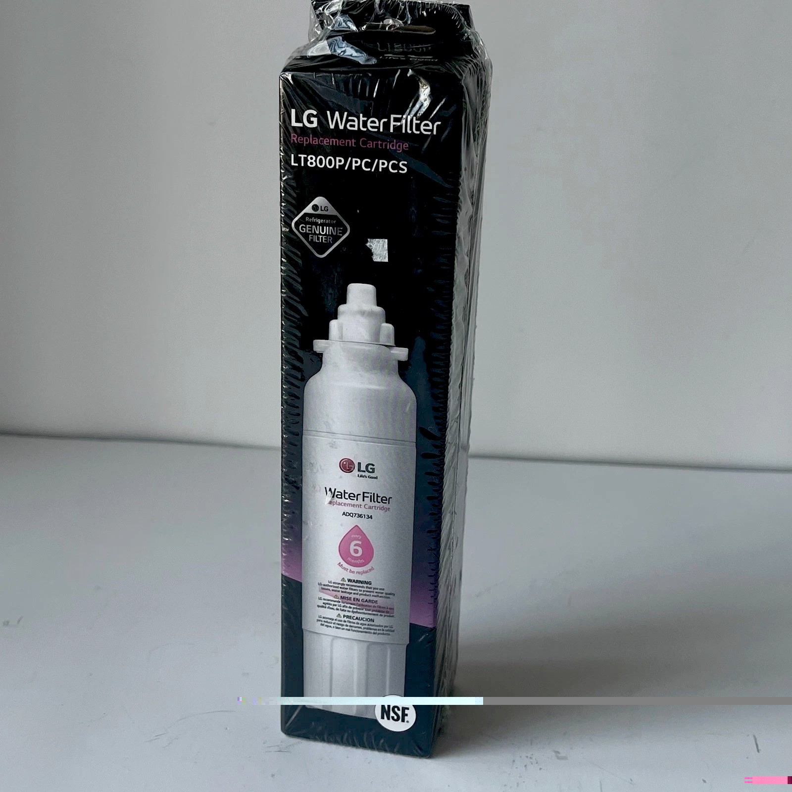OEM Sealed LG LT800P Fridge Water Filter 200 Gallons 6 Mos ADQ73613401 Korea New
