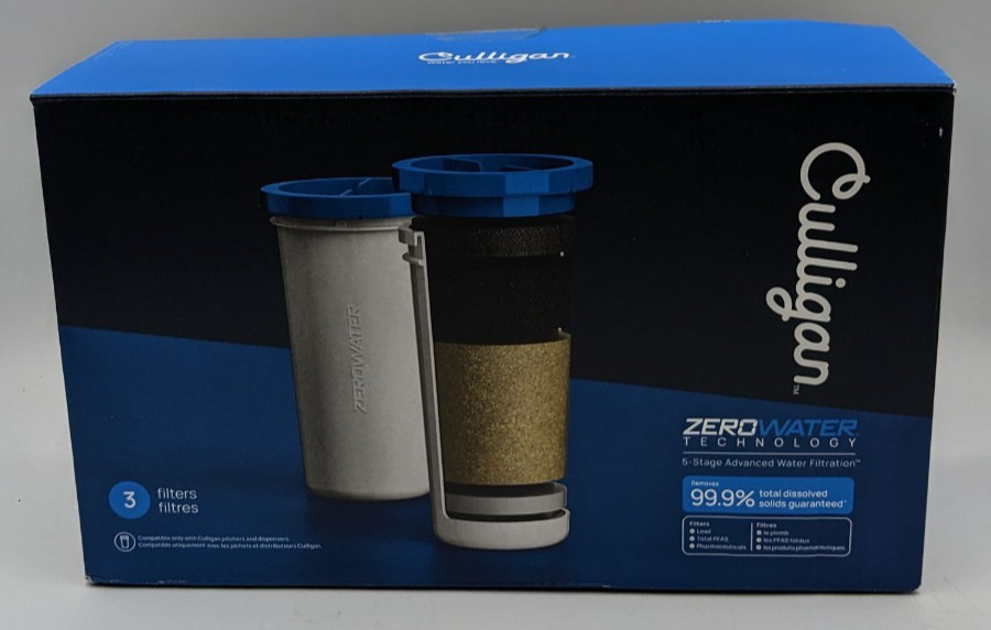 Culligan with ZeroWater Technology Water Filter 5-Stage Advanced 3 Pack NOB