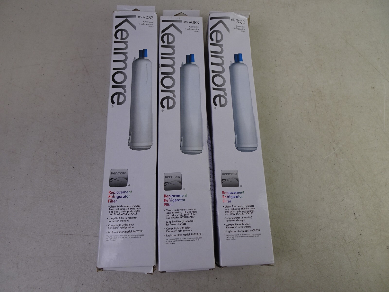 3 Pack Kenmore 9083 469083 9020 Replacement Refrigerator Cartridge Water Filter