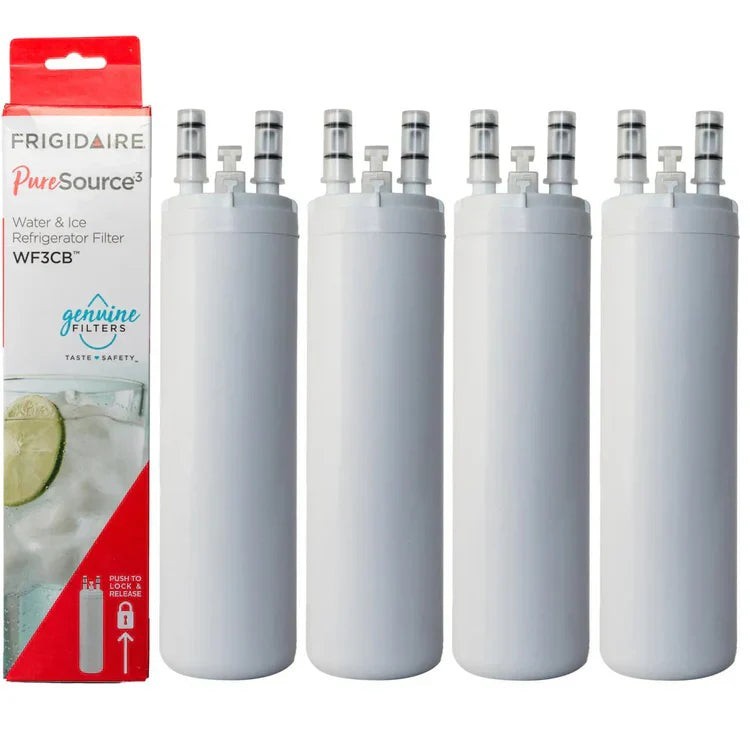NEW LOT OF 4 OEM Frigidaire WF3CB Pure Source 3 Water & Ice Refrigerator Filter