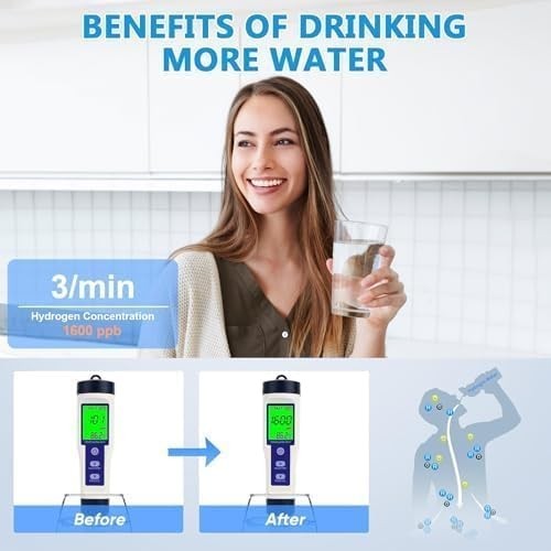 2026 Upgraded Hydrogen Water Bottle, 2400 Hydrogen Water Bottle Generator, Hydro