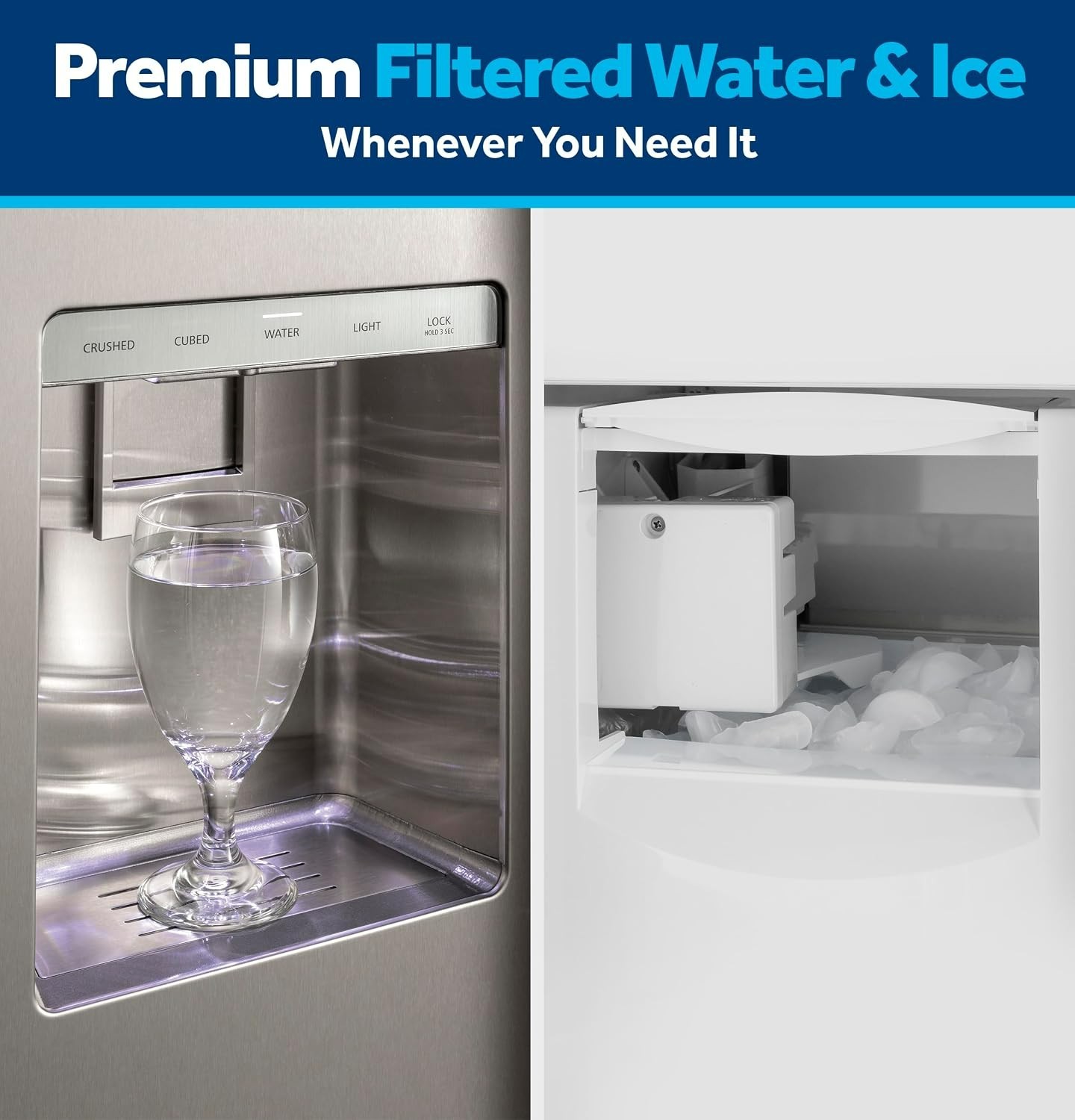 GE MWF Genuine GWF 46-9991 for MWFP Smartwater Fridge Water Filter – 3 Pack
