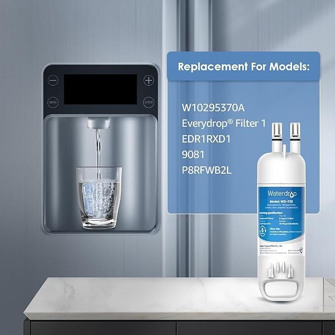 Waterdrop Refrigerator Filter, Replacement for Kenmore®46-9081, 46-9930, 6 Pack