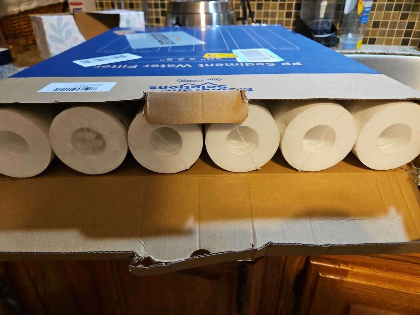 5 Micron 20 x 2.5 Inch Whole House Sediment Water Filter 6 Pack