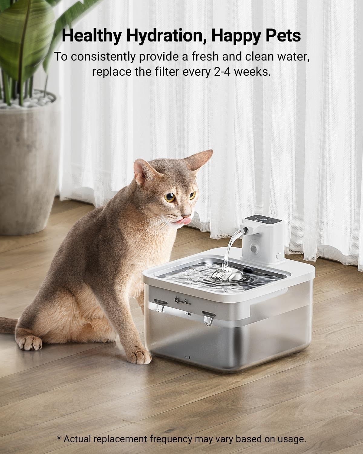 6 Packs Replacement Filters Battery Operated Cat Water Fountain DPWFP6 3 Months