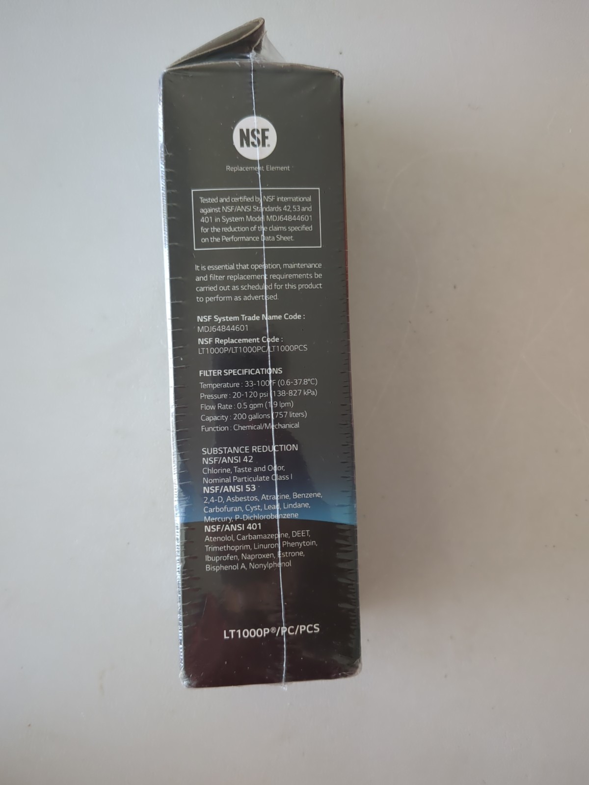 LG LT1000P Water Filter Replacement Cartridge LT1000PC/PCS – NSF