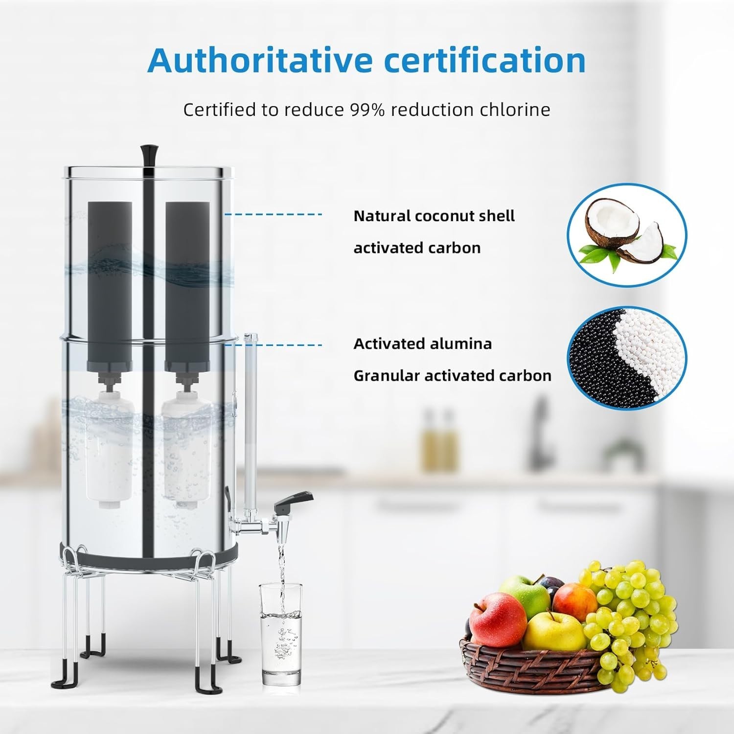 Gravity Water Filter Replacement BB9-2 PF-2 Compatible NSF42 Combo Pack