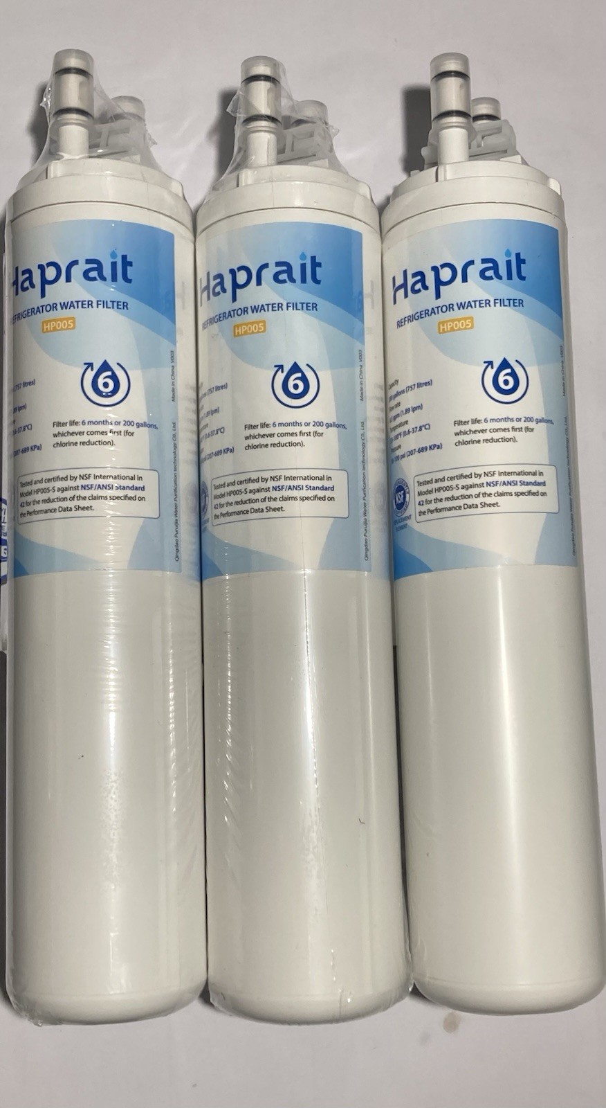3 pcs HAPRAIT HP005 Water Filter Frigidaire ULTRAWF, Pure Source 9999, 469999,