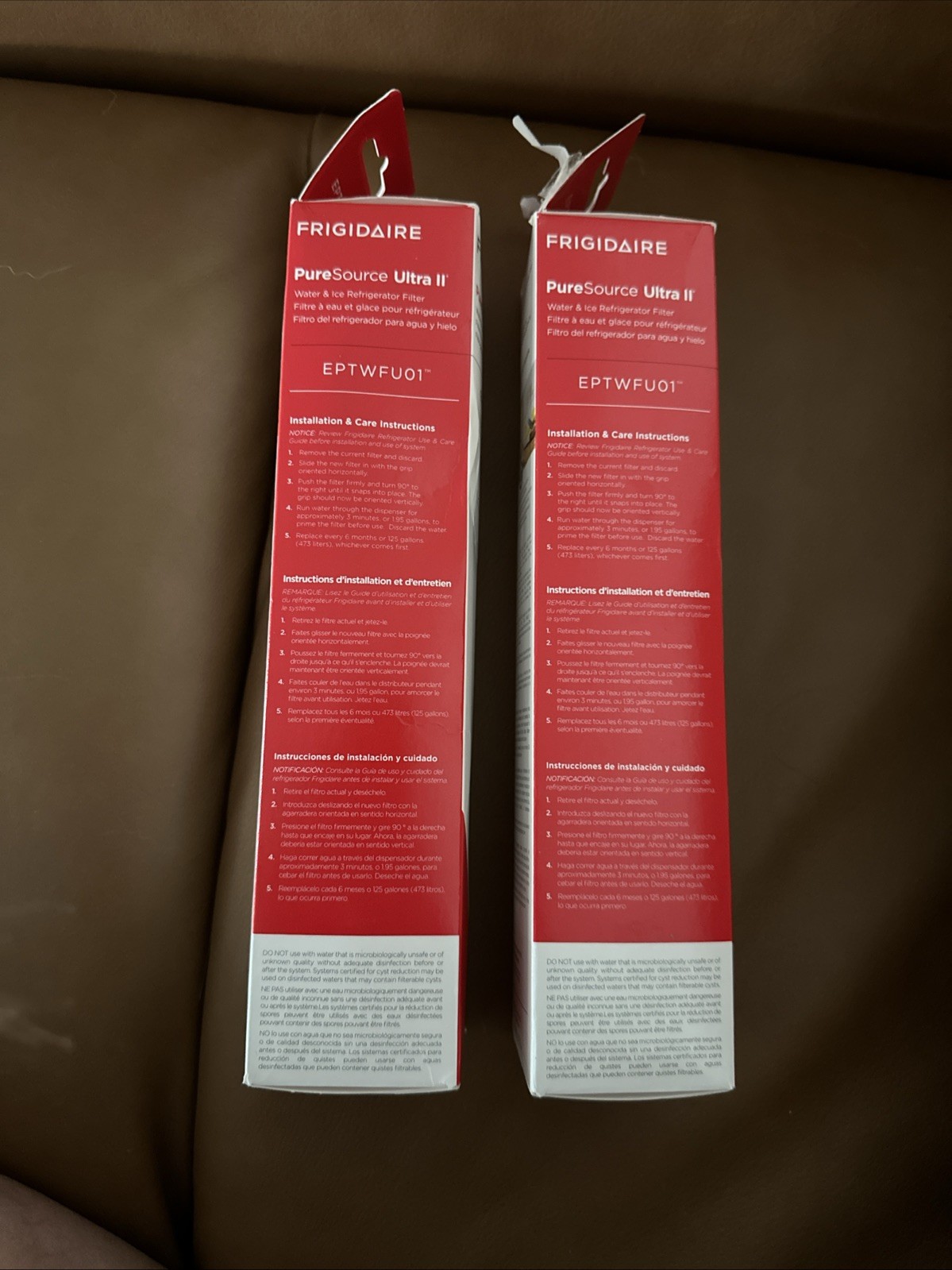 2 – Genuine Frigidaire EPTWFU01 Pure Source Ultra II Water Fridge Filter Sealed