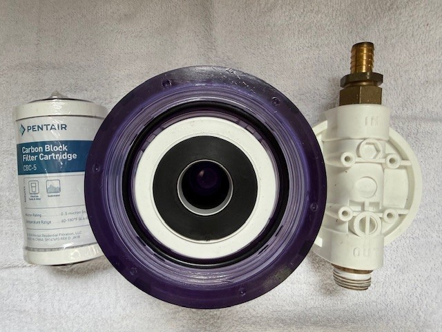 New HX-HF3-5CLWH12 5″ with IN and OUT fittings for RO Water & Filtrat System