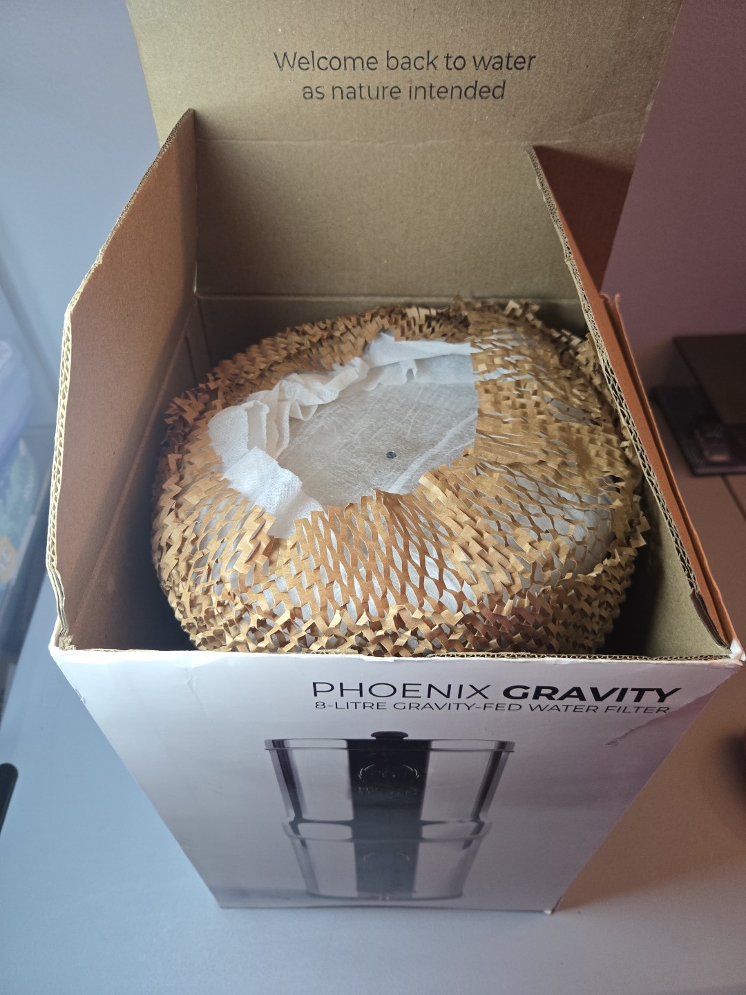 Phoenix Gravity-Fed Stainless Steel 8-LITRE Camping & Countertop Water Filter