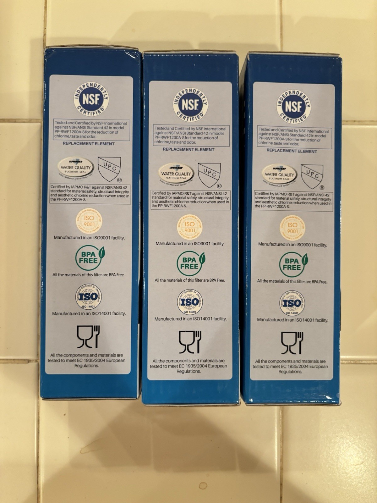 PUREPLUS Replacement Refrigerator Water Filter PP-RWF1200A- 3 Packs