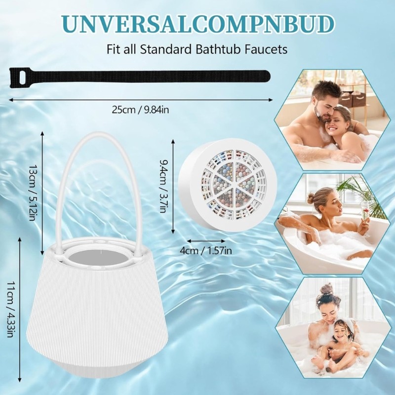 Quickly Connects Bath Filter Easyly to Install on Shower Multiple Layer
