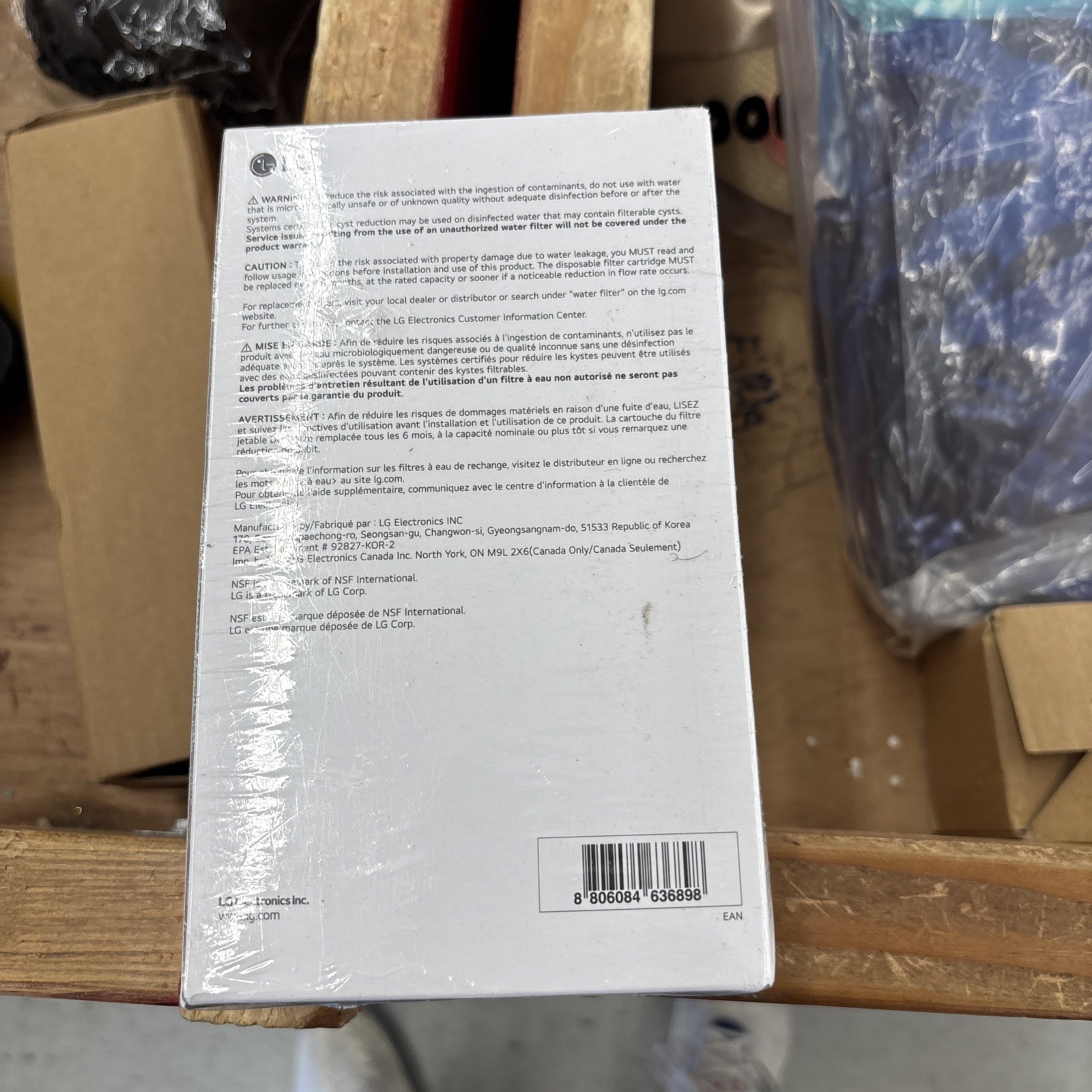 2 pack Genuine LG LT1000P2 Refrigerator Water Filter ADQ747935 **NEW SEALED**