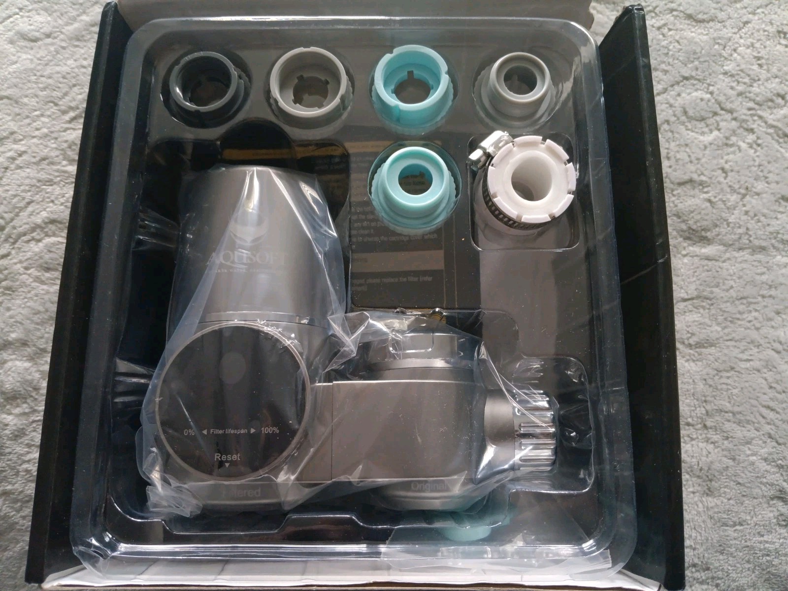 AQUSOFT Faucet Mount Water Filter LED Sink Water Filter 99% Filtration