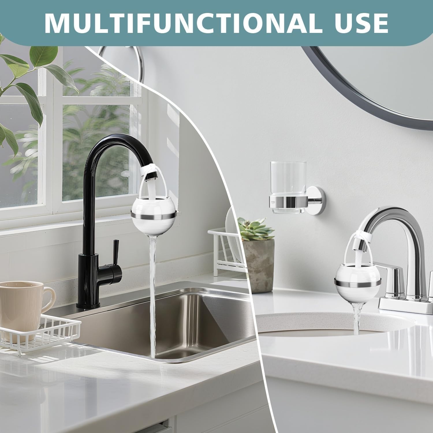 Bathtub Water Filter for Softer Skin & Hair, 8 Stages 2,500 Gal of Filtration