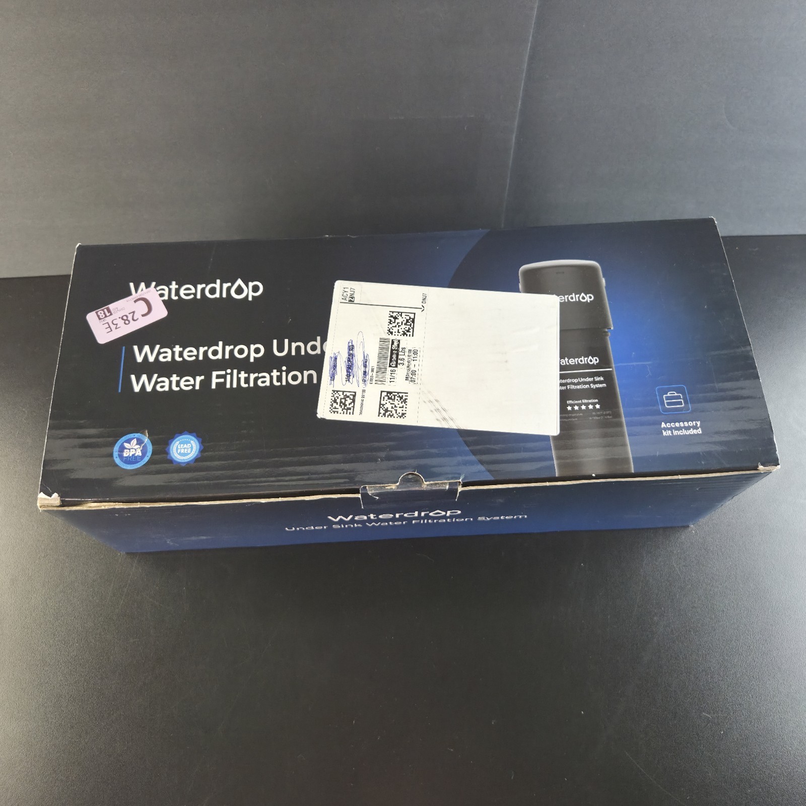 Waterdrop WD-15UA-UF Under Sink Water Filter System, Direct Connect to Faucet
