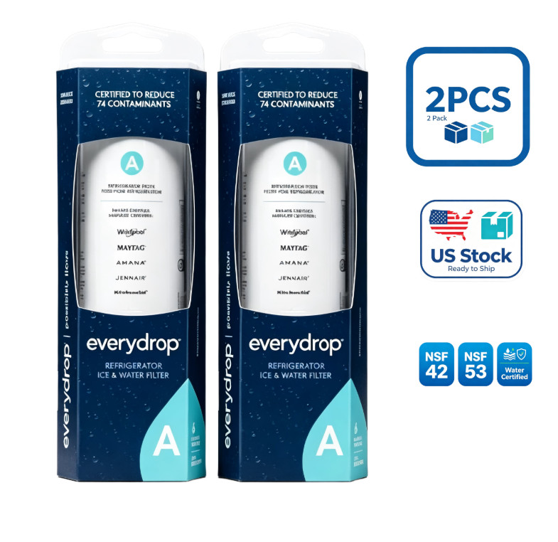 2P | Brand New Sealed | EDRARXD1 Ice and Water Refrigerator Filter A
