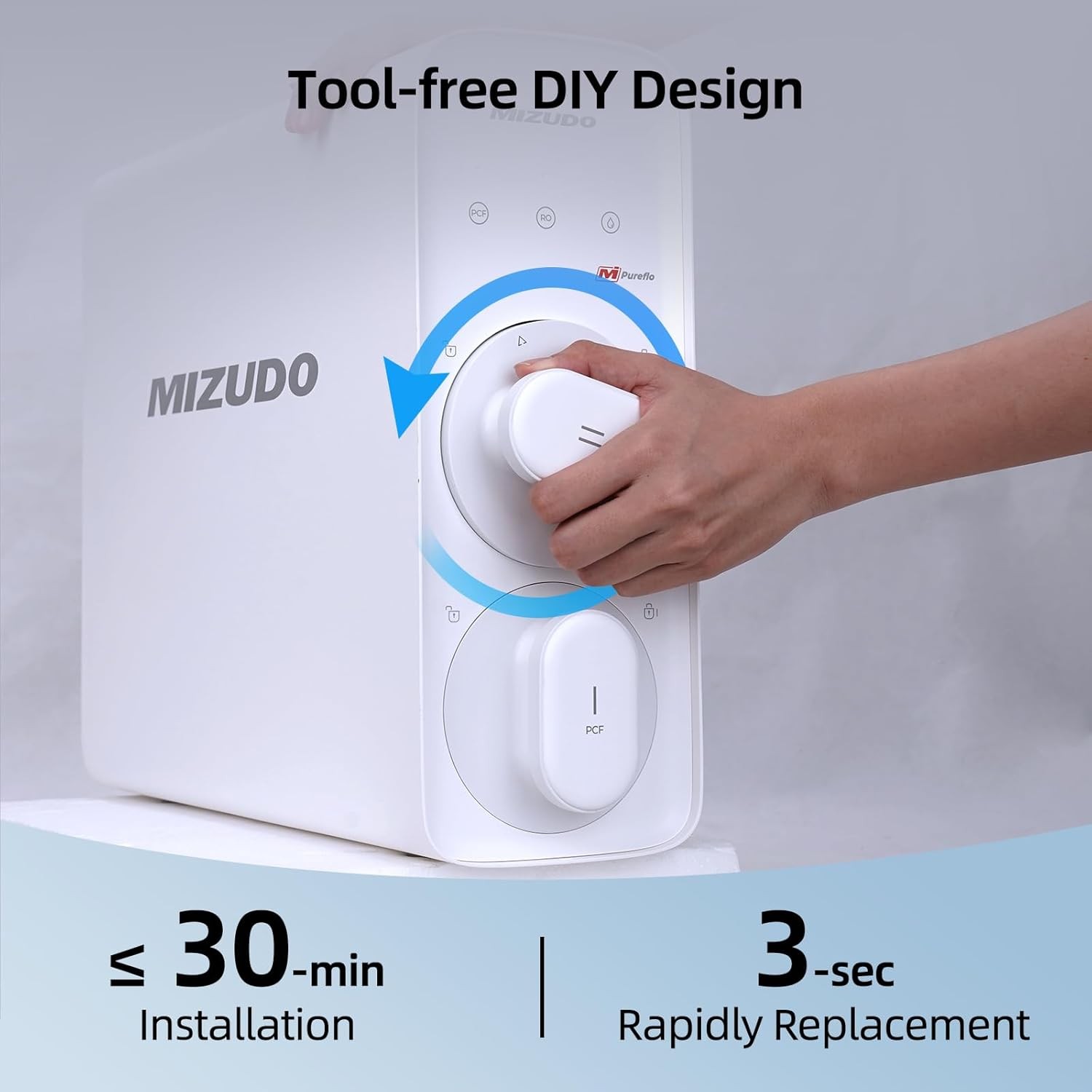 MIZUDO Replacement Filter, Replacement for *Megaflo Mini 600GPD Reverse Osmosis