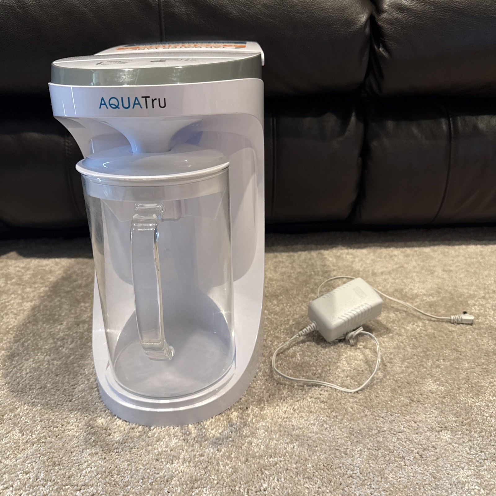 AQUATRU Carafe Countertop Reverse Osmosis Water Purifier No Filters AT100