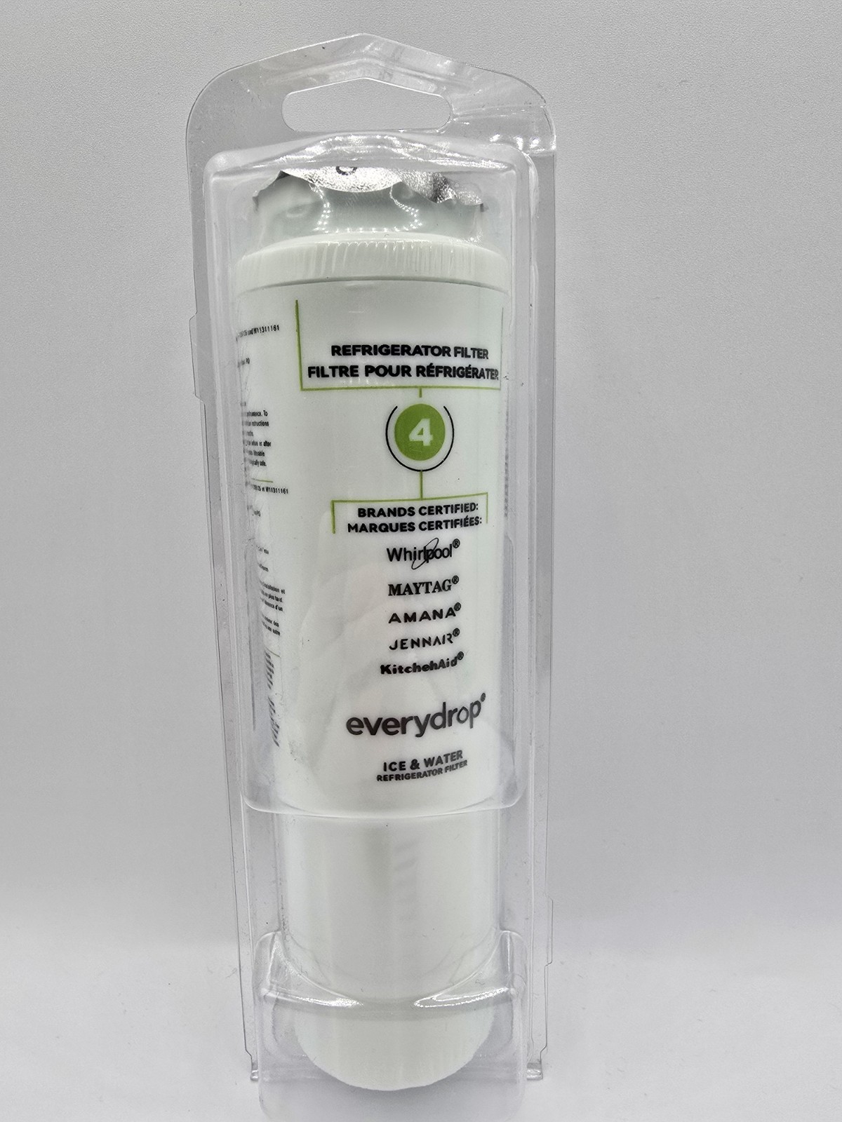 everydrop by Whirlpool Ice and Water Refrigerator Filter 4, EDR4RXD1,Single-Pack