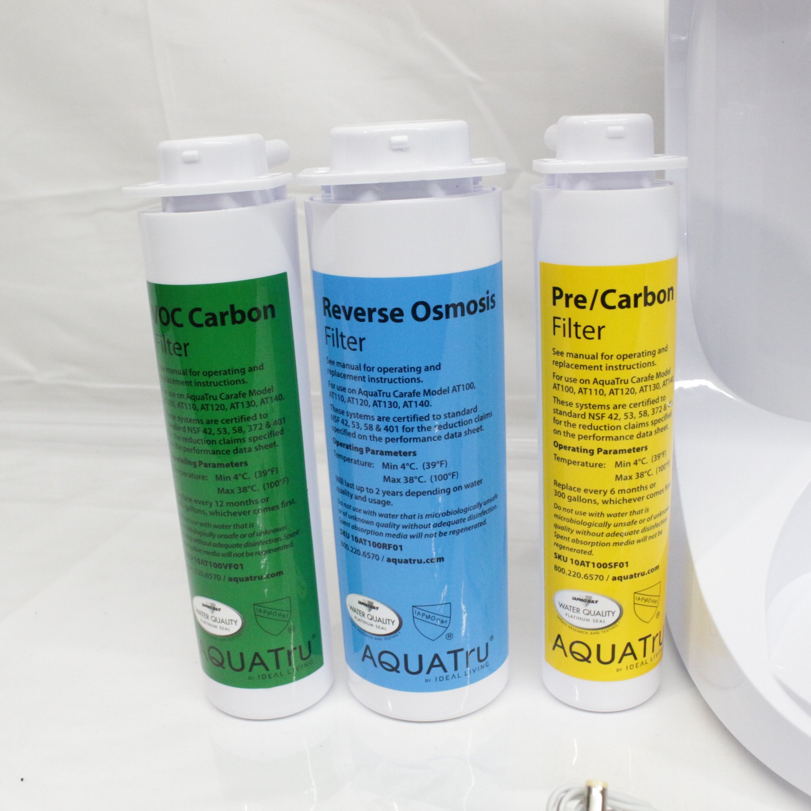Aquatru Carafe Countertop Reverse Osmosis Water Purifier AT100 Missing Carafe