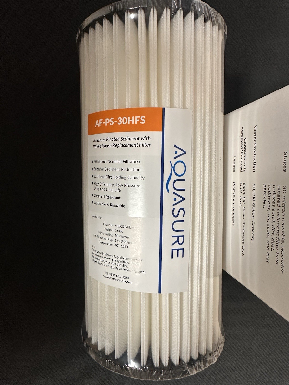 AquaSure Fortitude V2 Series Sediment Carbon Zinc Bacteria Filter Standard