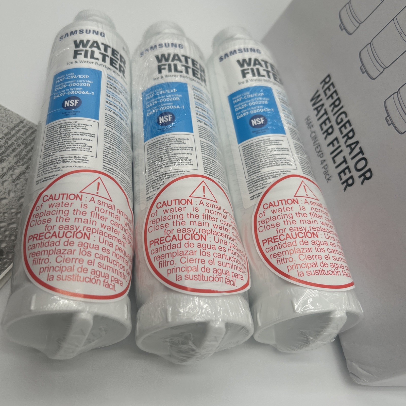 Samsung HAF-CIN/EXP Refrigerator Water Filter White Pack of 3