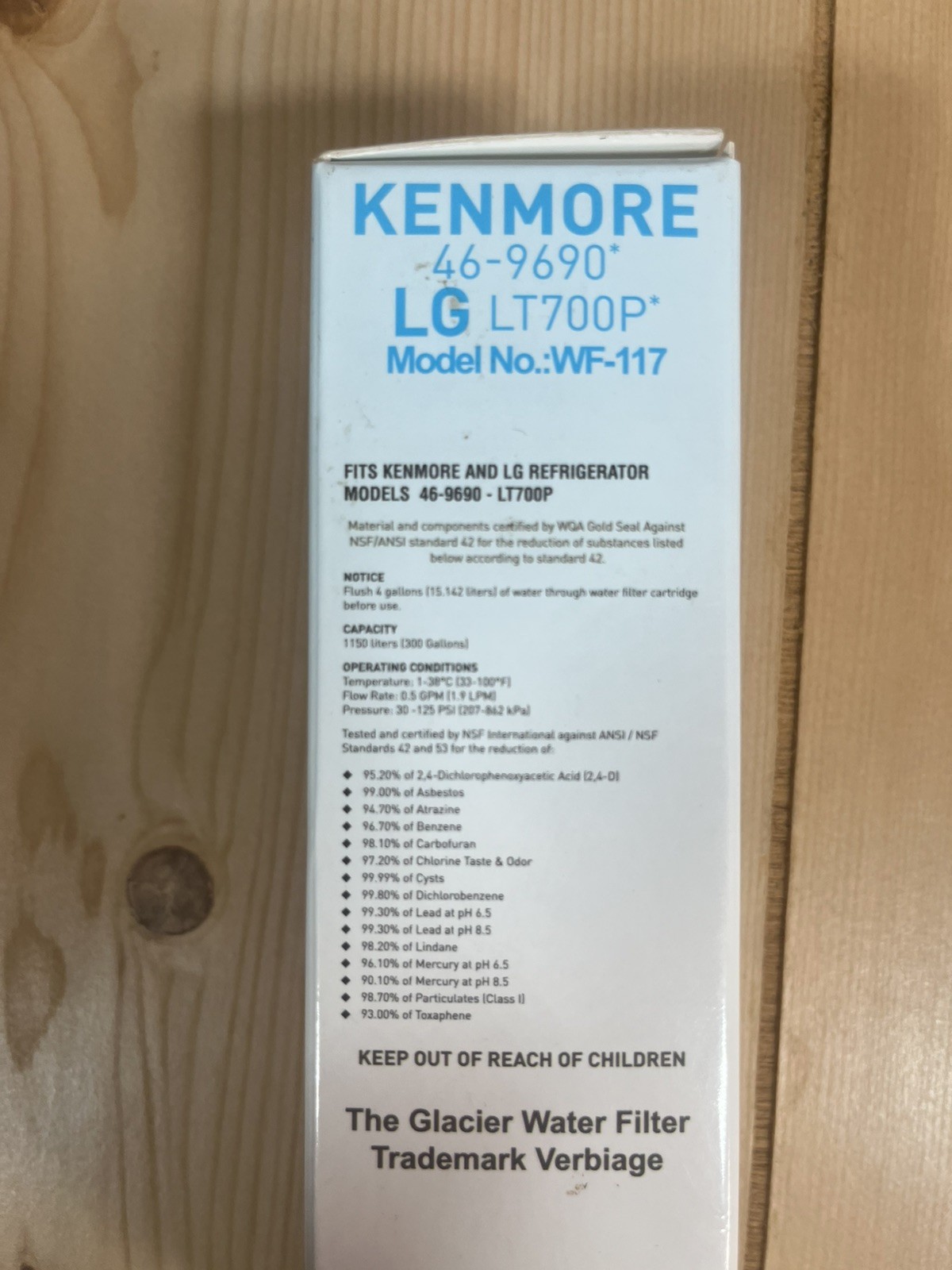 New Kenmore 46-9082 Model # WF117 Replacement Refrigerator Water Filter