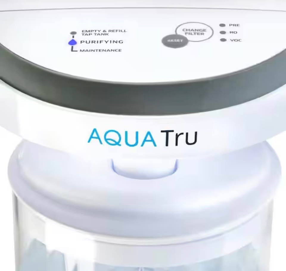 NEW AquaTru Carafe Countertop Water Purifier – Model AT100