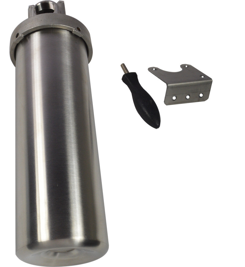Stainless Water Filter Housing 10″ L cartridges 3/4in NPT Kit Shell for Rust