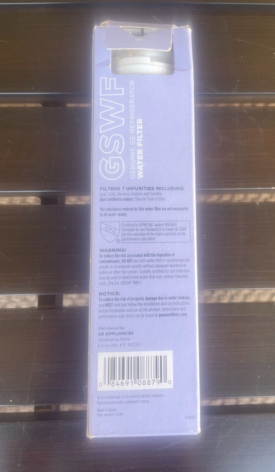 GSFW Water Filter NIB General Electric GE Appliances Side-by-Side & French Fridg