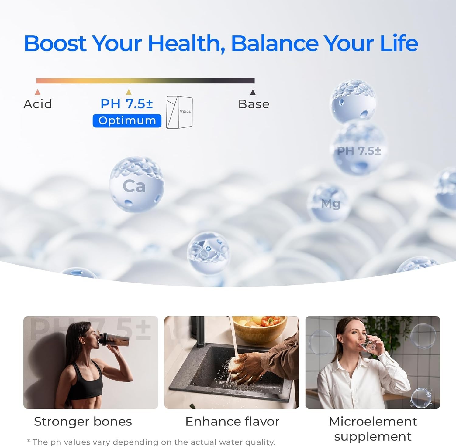 Waterdrop X16 Tankless Reverse Osmosis System, NSF/ANSI 58&372 Certified