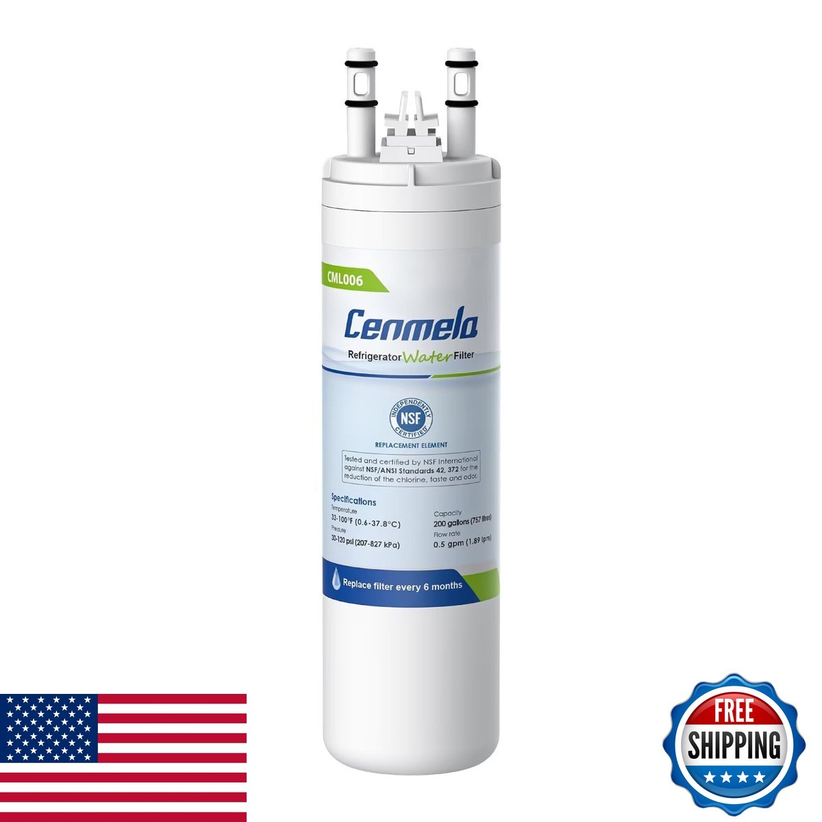 WF3CB Replacement Water Filter for Frigidaire Pure Source 3 9″ 1-Pack